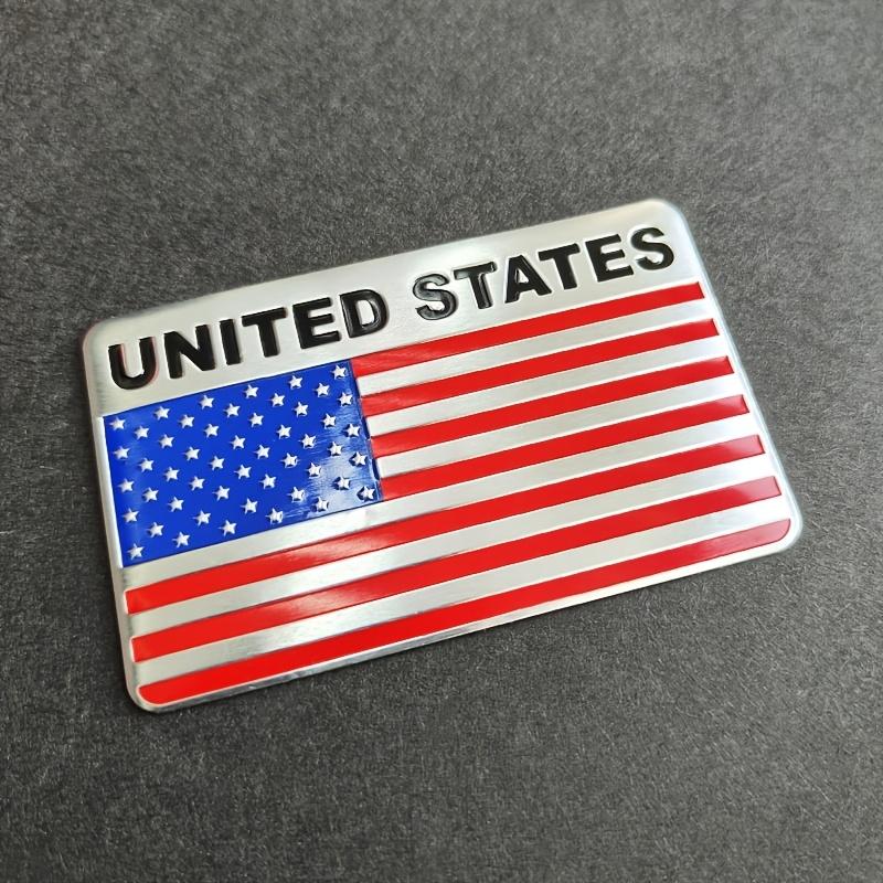 1 шт. Наклейка на автомобиль из алюминиевого сплава с логотипом флага США, металлическая наклейка на мотоцикл, наклейка для украшения кузова автомобиля