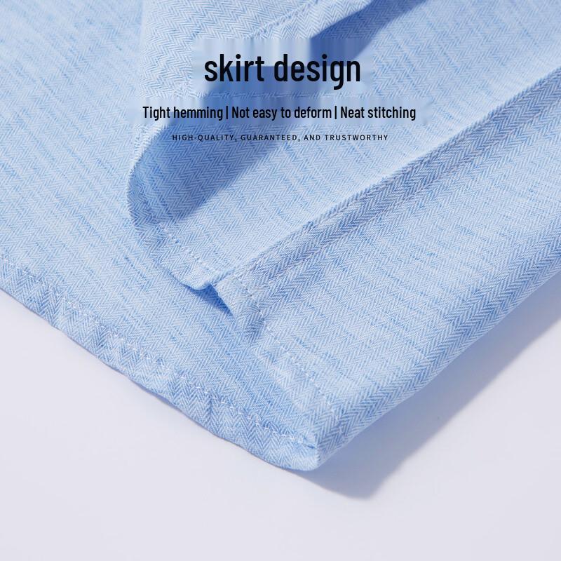 Мужская рубашка Hodo из смесовой льняной ткани в стиле business casual