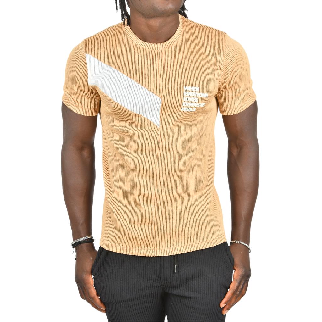 Облегающая трикотажная футболка DeepSEA из лайкры с круглым вырезом 2403230