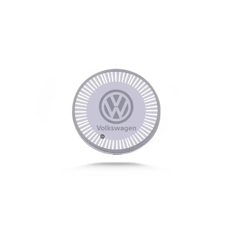 Для VOLKSWAGEN VW Светодиодная подставка-подстаканник для автомобиля, коврик-держатель для стакана, лампа окружающего освещения для Volkswagen Golf Passat Jetta Tiguan Polo Bora Beet