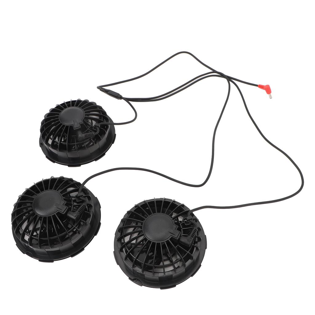 3PCS Cooling Vest Fans 7.4V DC Plastic 3 Speeds Lightweight Air Conditioned Clothes Fan with Copper Brushless Motor
