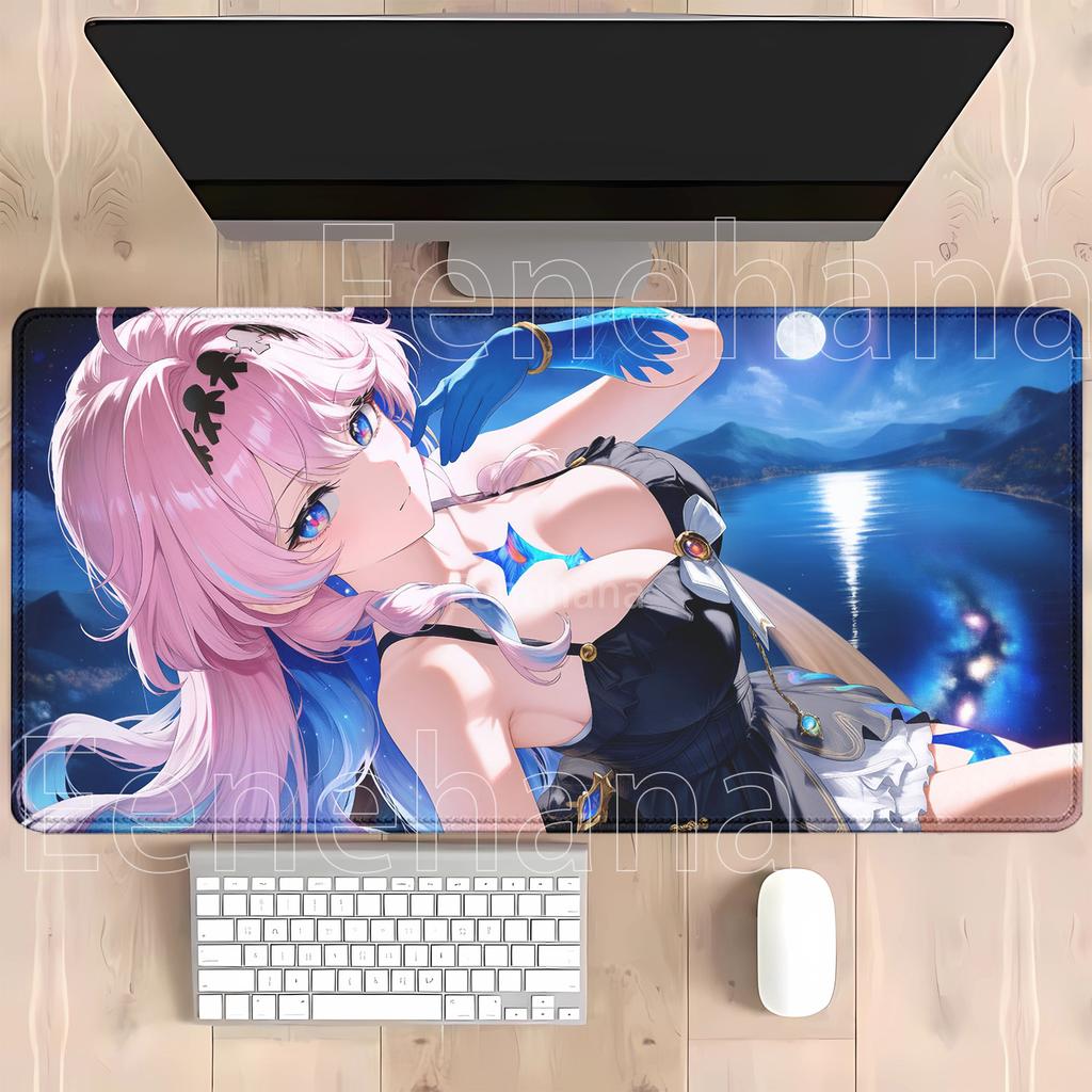 Wuwa Denia Wuthering Waves Kawaii Anime Girl Pc Mousepad Computer Keyboard Gaming Mouse Pad Office Hd Printing Overlock Desk Mat