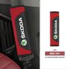cqmes7 Seat Belt Cover Car Styling Cotton Safety Shoulder Protector Auto Accessories For Skoda Kamiq Karoq Octavia 2 3 Rapid Scala Kami