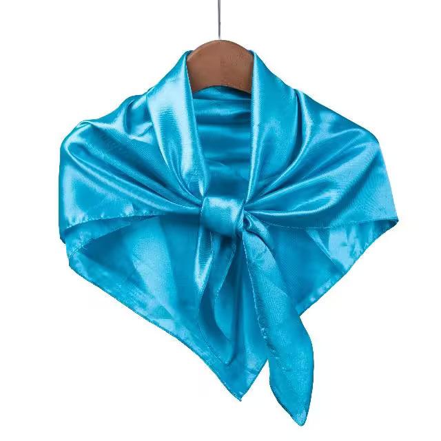 Color Dingcloth 91 * 91cm Square Scarf Women's Simple Fashion Silk Scarf Thin Outer Shawl Decorative Silk Scarf