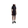 Moncler Monochrome Minimalist Stand Collar Zipper Short Sleeve Dress Women dress Blue J10938I00011899V9778