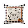 New Halloween Throw Pillow Cover Holiday Home Decoration Cushion Black and White Bedside Sofa Living Room Cushion Cover