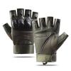 Tactical Half-Finger Gloves Men Softshell Outdoor Sports Cycling Anti-Slip Durable Ultra-Suede
