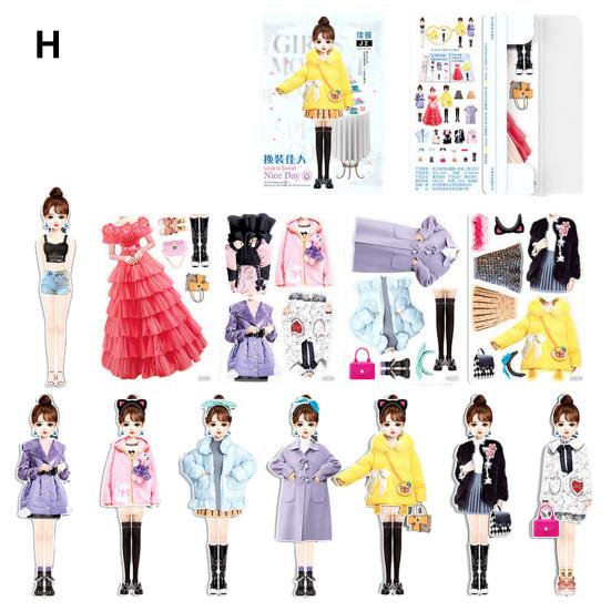 Магнитная принцесса одевается бумажная кукла ролевая игра игрушка гладкая без заусенцев поощряет создание забавной одежды одевалка игра-головоломка