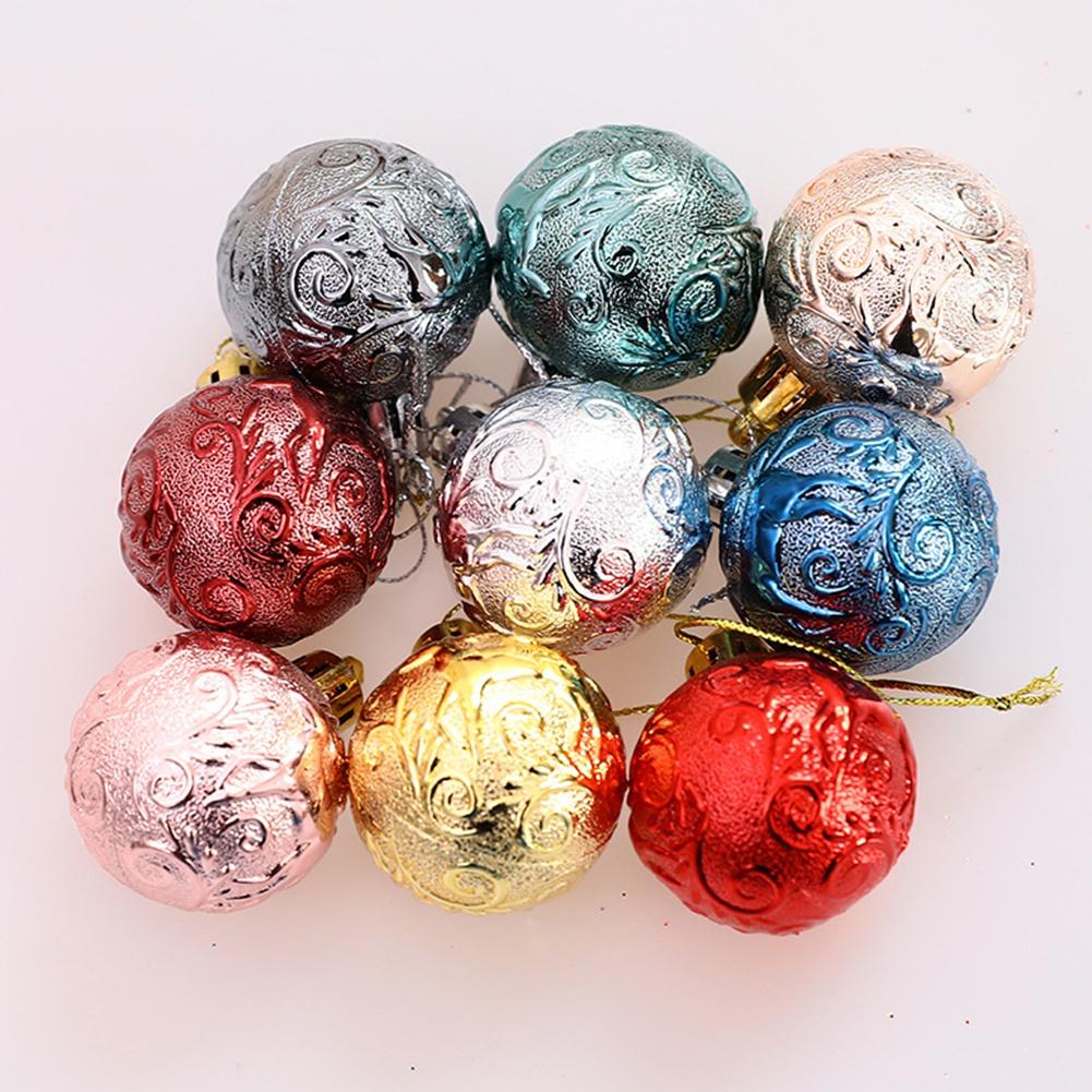 Christmas Baubles 12pcs Christmas Ball Set Christmas Tree Decoration Ball 4CM