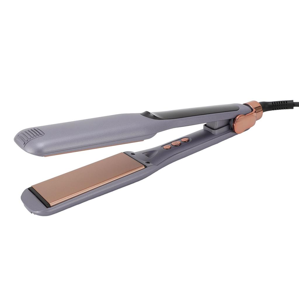 Flat Iron LCD Display Wide Plate Hair Straightener Curler Fast Heating Negative Ion Straightening Curling Iron for Home Salon