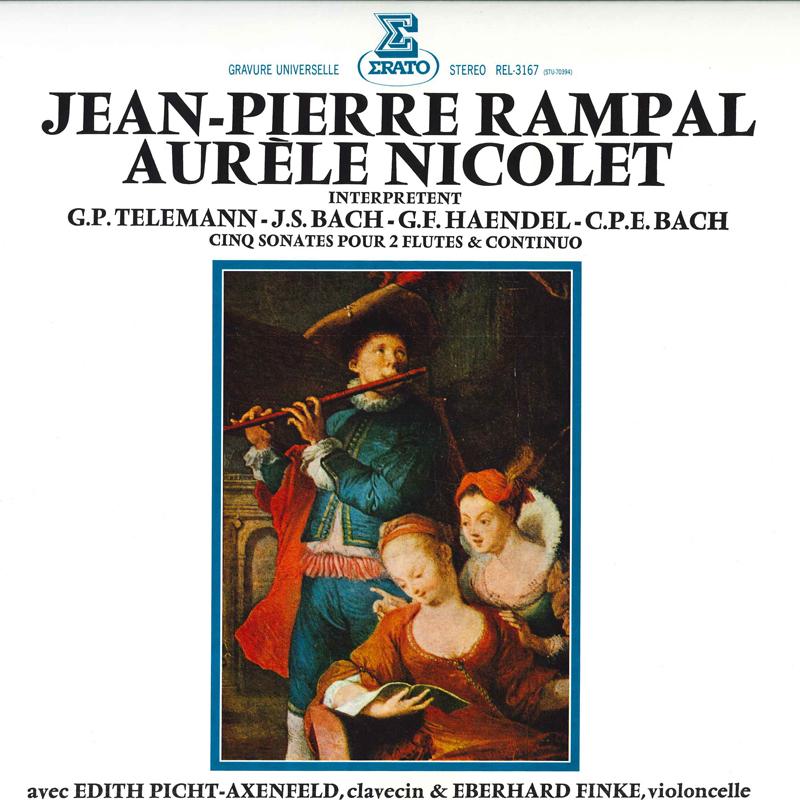 LP Record JEAN PIERRE RAMPAL AURELE NICOLET Golden duet REL3167 ERATO 1983 Japan Obi Classical Used