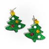 Женские серьги-пусеты в виде рождественской елки: Милый, Высококлассный, Праздничная Атмосфера