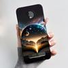 Чехол для Motorola Moto Z3 Play Красивый узор с маленькой девочкой Ударопрочный Мягкий чехол-бампер Силиконовый Желе Черный чехол