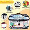 Clear Mesh Zipper Toy Storage Bag,Large Capacity Puzzle And Block Organizer,Ideal For Toy And Building Block Storage-Small/Large