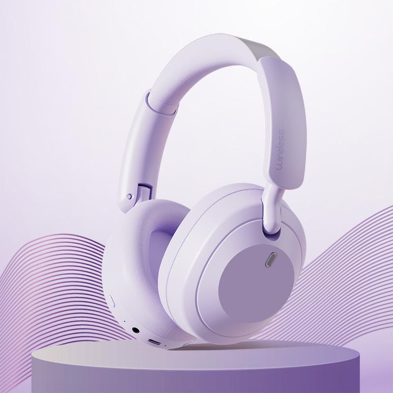 L70 ANC Noise Cancelling Headphones, Wireless Over-Ear Bluetooth 6.0 Headset with Mic, HiFi Stereo, Protein Ear Cushions, Fast Charge for Travel Home