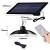 Split Solar  Chandelier Remote Control Outdoor Wall Light For Garden Street