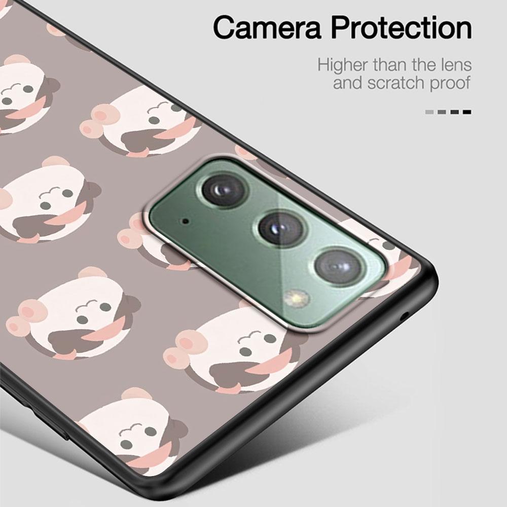 Cute PUI PUI MOLCAR Case for Samsung Galaxy Note 20 Ultra 8 10 Lite 9 TPU Phone Cover Note 10 Plus Black Soft Shell Funda Capa