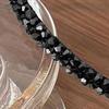 Crystal Beaded Hair Vine Headband with Fish-Line Design for Women Lightweight Shiny Hair Accessory for Wedding Party Photography