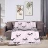 Eyelash Cartoon Eyelashes Blankets Fleece Spring/Autumn  Portable Super Warm Throw Blanket for Bedding Outdoor Bedspreads