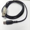 Плетеный нейлоновый USB C на 3-контактный XLR Кабель-замена для наушников Q701/K712/K702/K240/K240 II/K141/K17 С защитой от запутывания