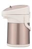 Pearl Metal Air Pot, 2.5L, Double, Stainless Steel, Insulated, Tabletop, Wide Mouth, Metal Brown, H-6339