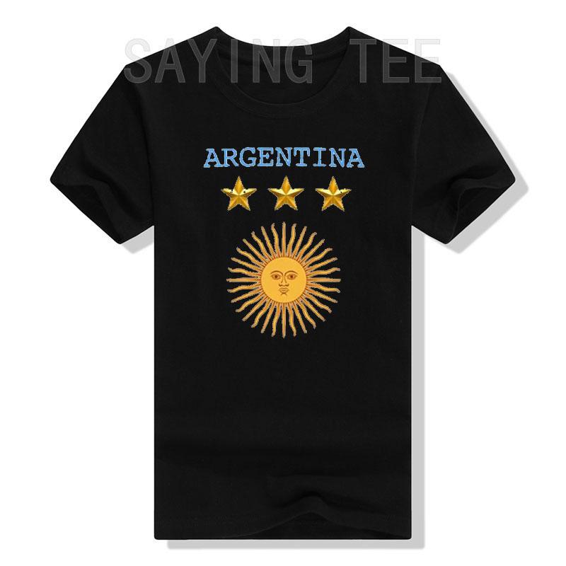 Argentina 3 Star Sun of May Adult TShirt Argentine Flag World Soccer Champions 2022 Fan Pride Tee Tops Tres Estrella Clothes