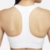 Nike Сплошной цвет, укороченный спортивный бюстгальтер без рукавов с круглым вырезом, женский спортивный бюстгальтер, белый DX6822-100