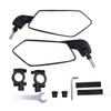 1 Pair Bike Rearview Mirrors 360 Degree Rotation Cycling Handlebar Mirror Replacement for Electric