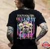 THE GOOD GIRL IN ME GOT TIRED OFF THE BULLSH*T Skull Print Women's T-shirt