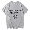 Hip Hop Binding of Isaac Print Tshirt Unisex Women Oversized You Unlocked Keeper T Shirt Cotton Tee Hip Hop Tshirt Tops Streetwear