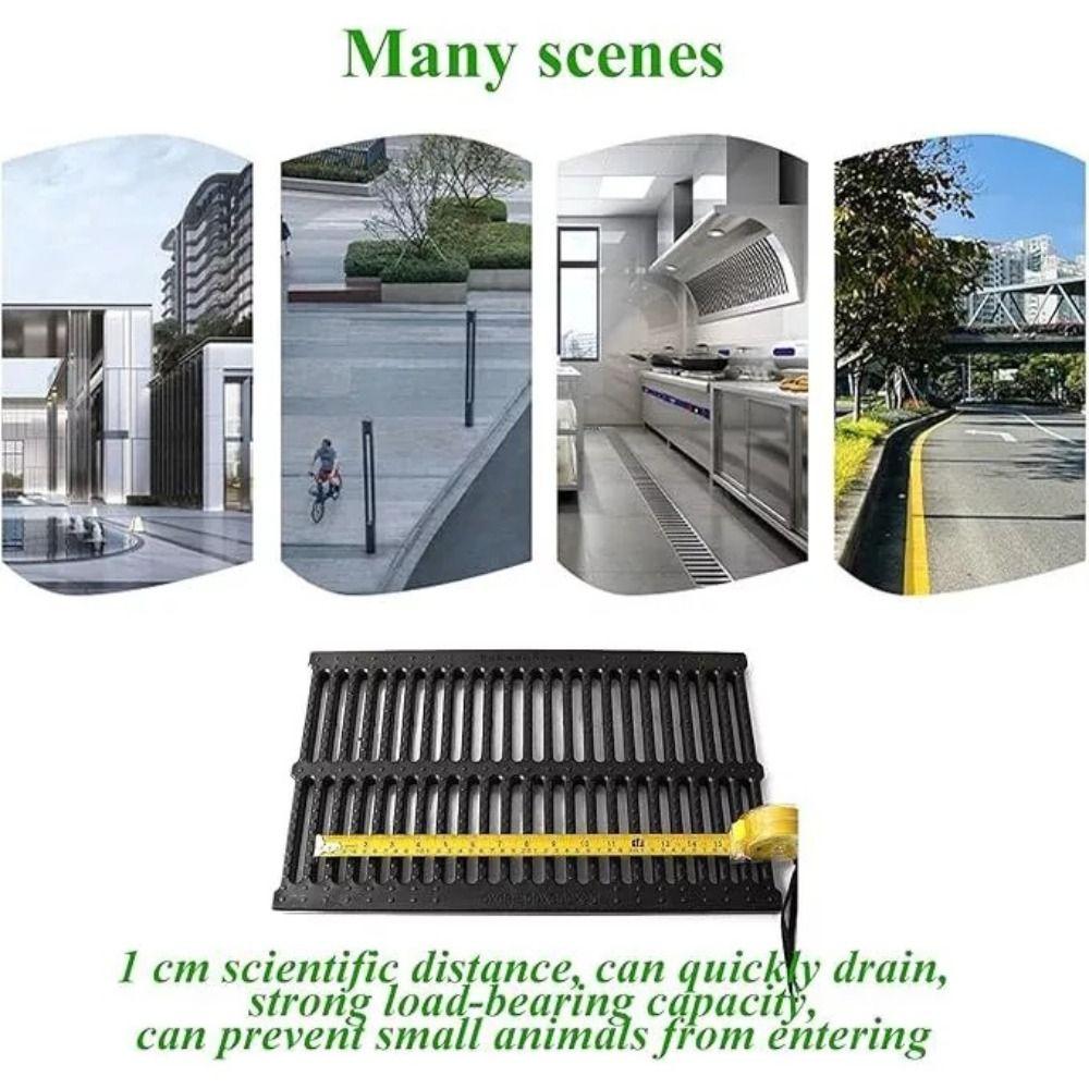 High Strength Garage Floor Drain Resin Plastic Grate Driveway New Sewage Ditch Drainage Outdoor