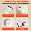 Compactly Bluetooth-compatible Cordless Printer For Household Use Clear Printing On Various Materials No Cartridge