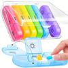 Pill Organizer 3 Times a Day, Compact Pill Box 7 Day with Roomy Pill Case and Sturdy Design