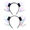 Large Horn Headband Devil Horn Hair Hoop Cosplay Ox Horn Hair Accessories for Party Halloween Cosplay Photo Props Favors