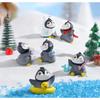 6 Pcs Penguin Miniature Decor Items Set for Unique Gift,Home,Living Room,Office,Restaurant Decor,Showpiece,Perfect Valentine Decoration Items