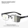 High Quality Men Business Presbyopia Photochromic Multifocal Eyewear Metal Frame Far Sighted Eyeglasses with Sunshades Smart Reading Glasses