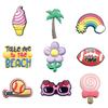 DIY Sunglasses Lollipop For Clothing Bags Slippers Removable Personal Coconut Tree