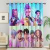 Kpop Girl Group Stage Blackout Curtains 85 Percent Light Blocking Noise Reducing Grommet Drapes For Girls Kids Bedroom