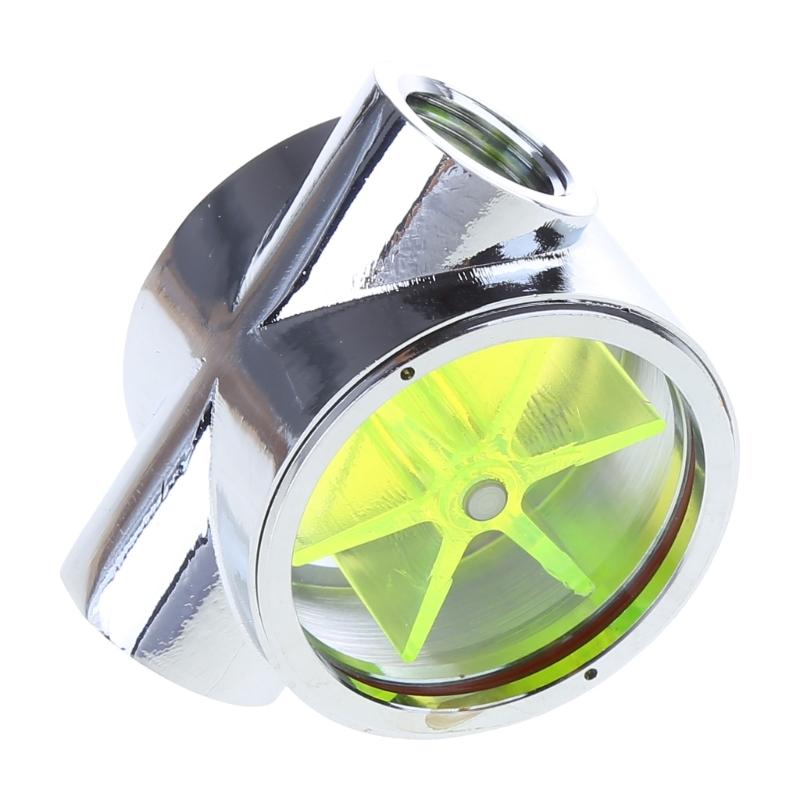 G1/4" Water Flow Indicator Flow Meter Indicator Compatible for W/ PC Water Cooling Acrylic & Metal Material Surface Poli