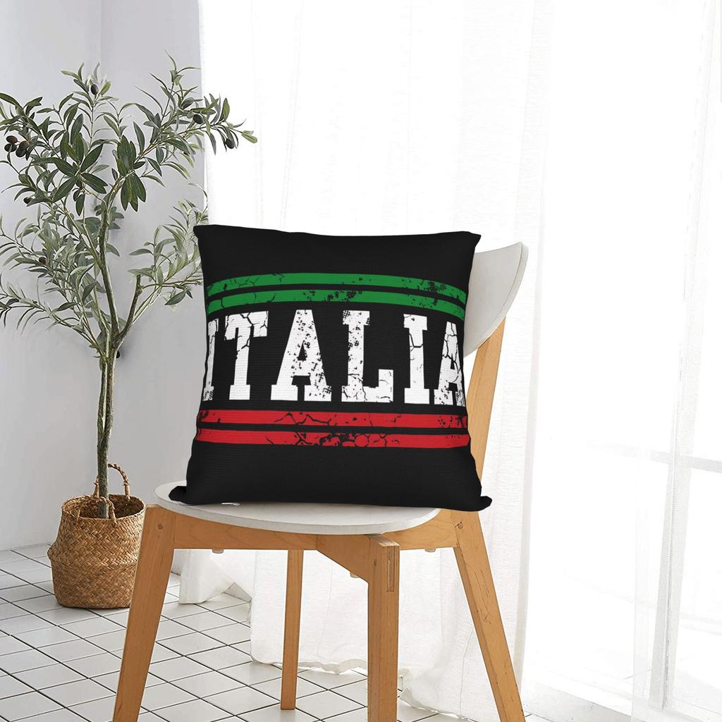 Флаг Италии Италия Итальянский Винтажный Потертый Наволочка Графическая Наволочка Для Дивана Домашний Декор Современные Наволочки