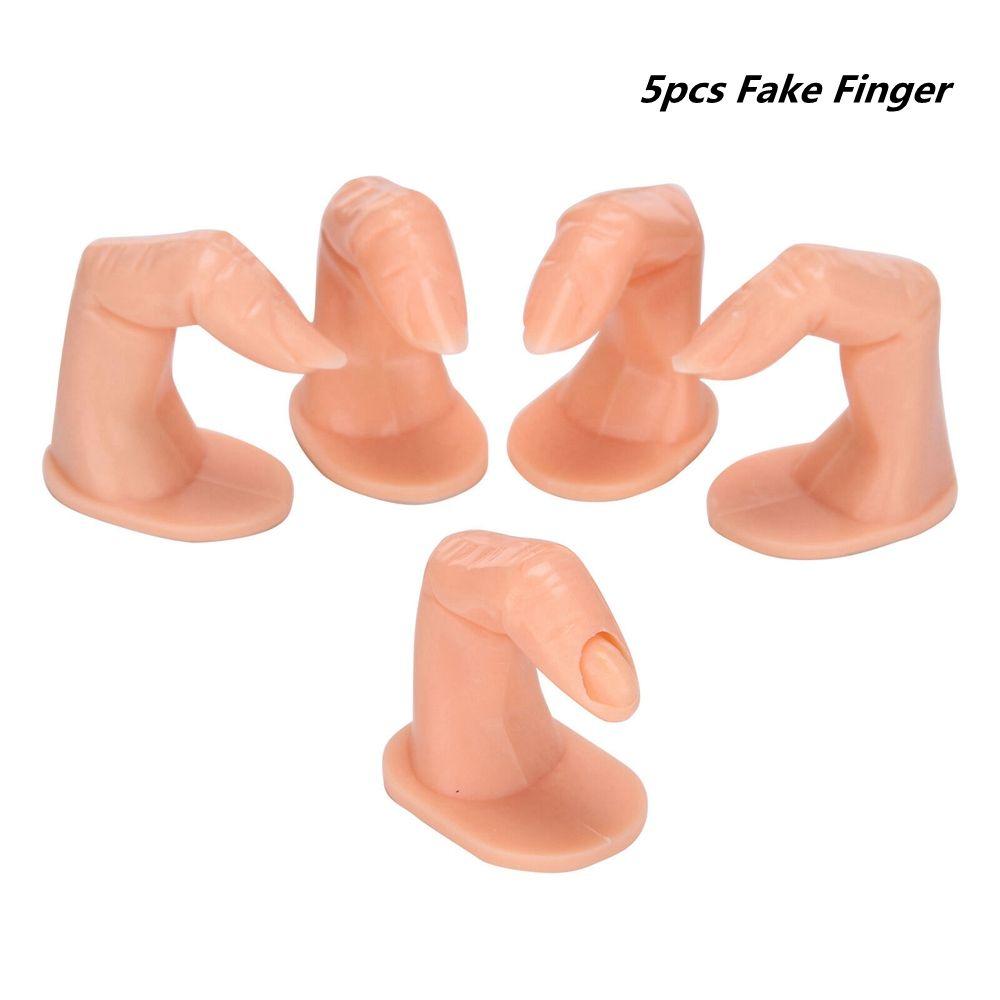 Модель Дисплей Тренажер Инструменты Пластиковый Поддельный Палец Акриловый Гелевый Накладной Руки Инструмент Для Обучения Искусству Ногтей