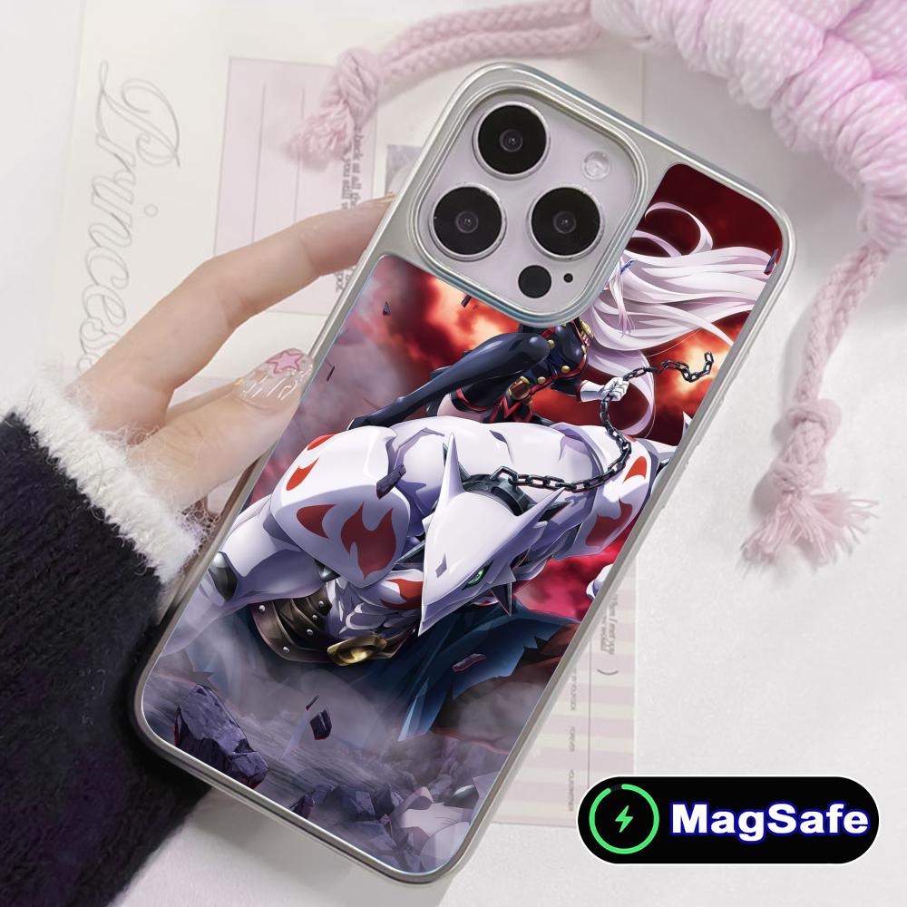 Чехол для телефона Mato seihei no slave Uzen Kyouka для iPhone 17 16 15 14 13 12 11 Air Pro Max Plus Magsafe Серебряное покрытие