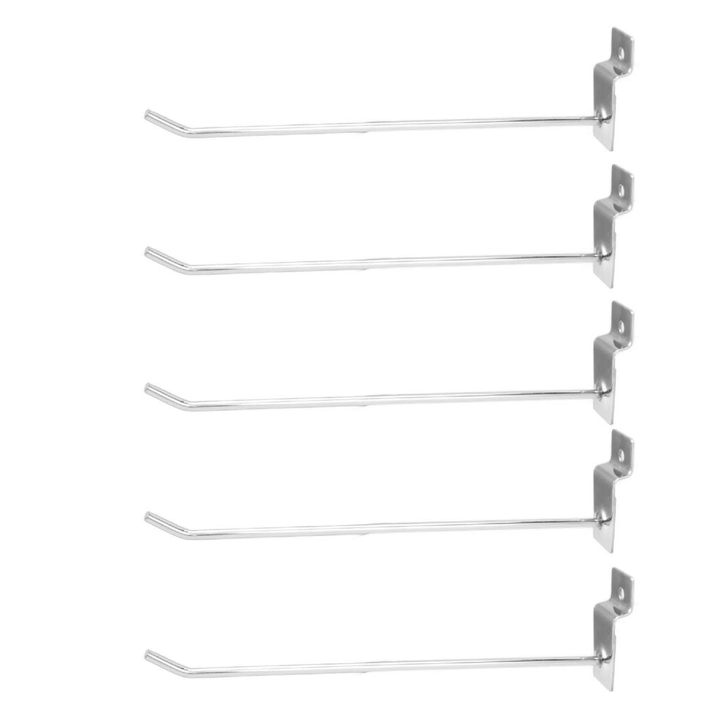 50 шт. Крючок для полки супермаркета Железный Прочный Износостойкий Крючок для перфорированной доски с плоским наконечником Вешалка для решетчатой панели