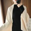 Women's Knitted Poncho Shawl Autumn Winter Knitted Cardigan Soft Warm Knitted Wool Poncho
