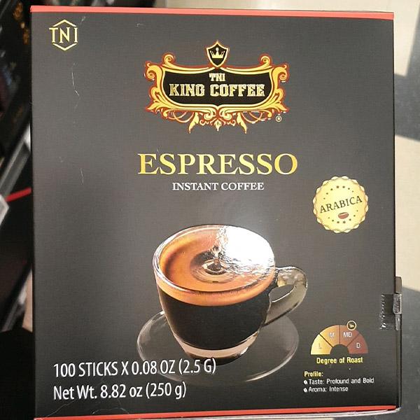 King Coffee Эспрессо Растворимый кофе 2,5 г x 100 стиков (250г)