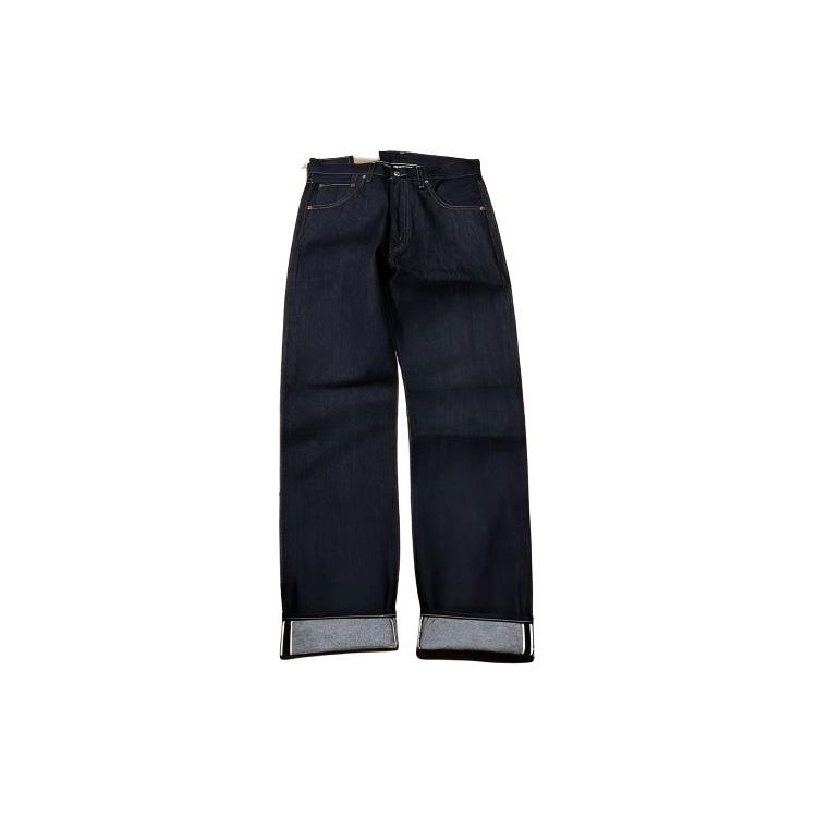 Levis Straight Loose Zipper Denim Pants Men Bottoms Blue A0367-0005