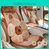 Car Seat Cushion Set With Plush Bunny Fur For Winter Comfort And Cute Decor For Car Interior