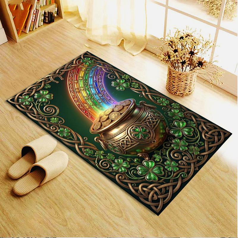 2025 New Coins&Rainbows Carpet Rug for Living Room Bedroom Home Sofa Decoration,Kids play Non-slip Floor Mat115