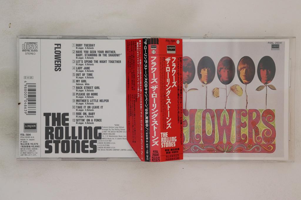 CD ROLLING STONES - Flowers P25L25041 LONDON 1989 Japan Obi Rock Used