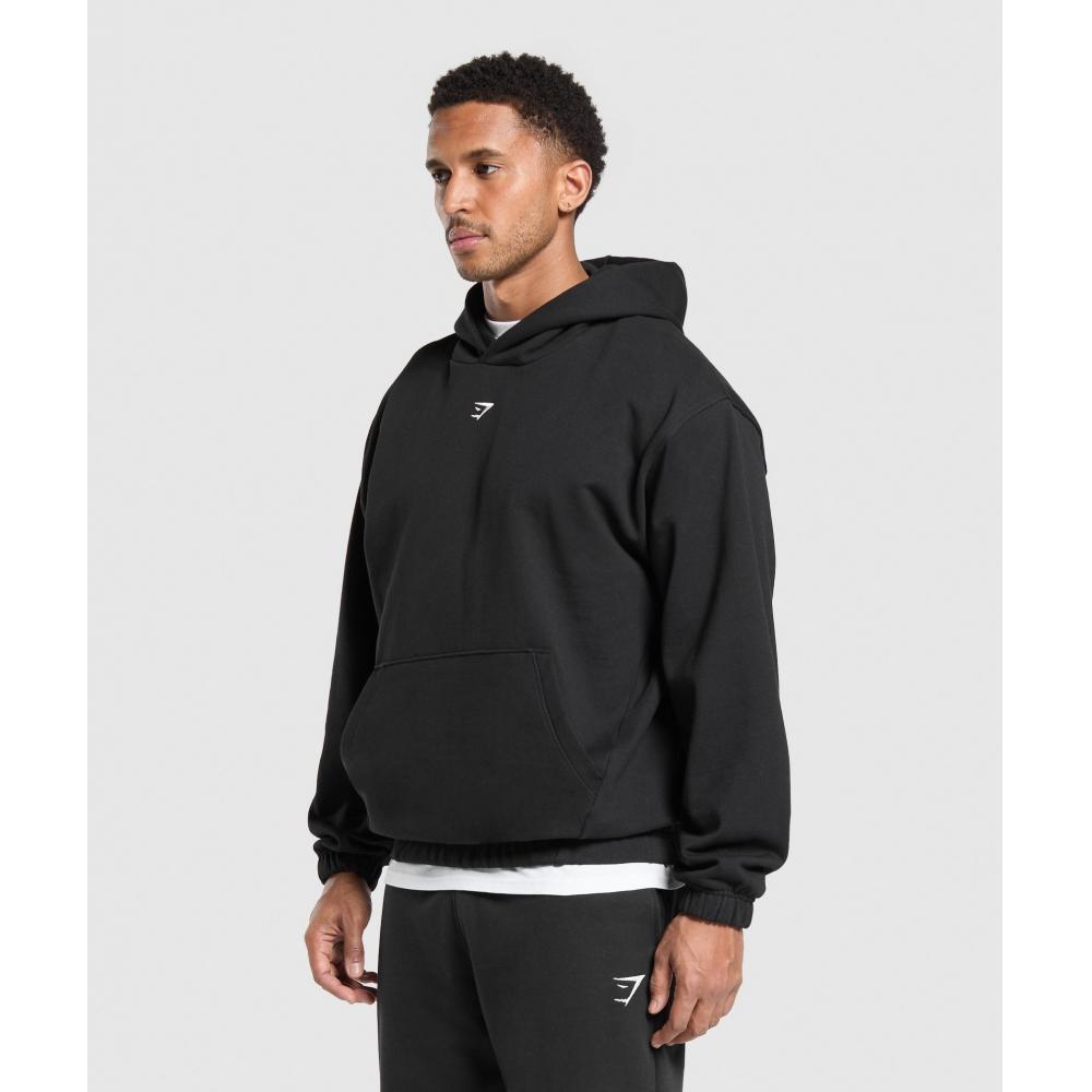 Gymshark Толстовка Rest Day Essentials с капюшоном, черная A2b3l Bb2j